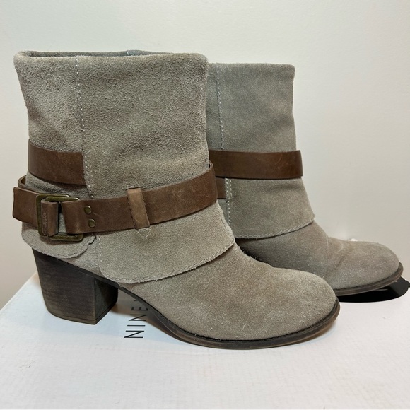 Nine West Vintage America Collection Ankle Boots — Taupe Suede Sz 6.5 - Picture 1 of 10